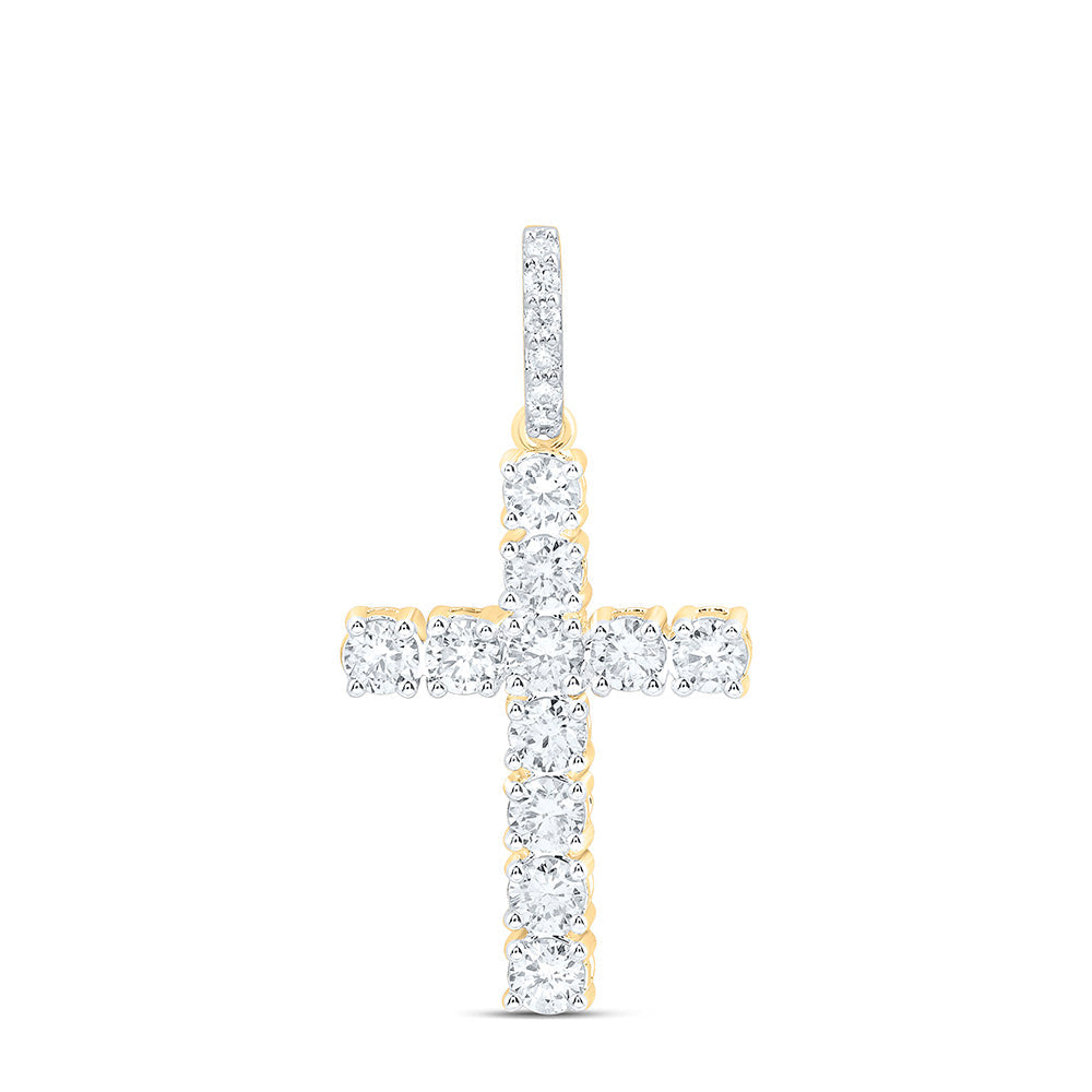 1/2CTW-NAT DIA ANA M FASHION CROSS PENDANT Daisy Joyeria