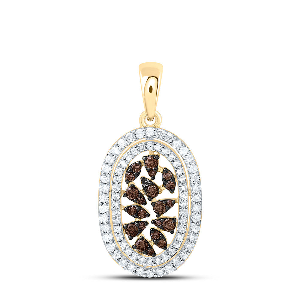 3/8CTW-NAT DIA P1 GIFT COGNAC NATURAL PENDANT Daisy Joyeria