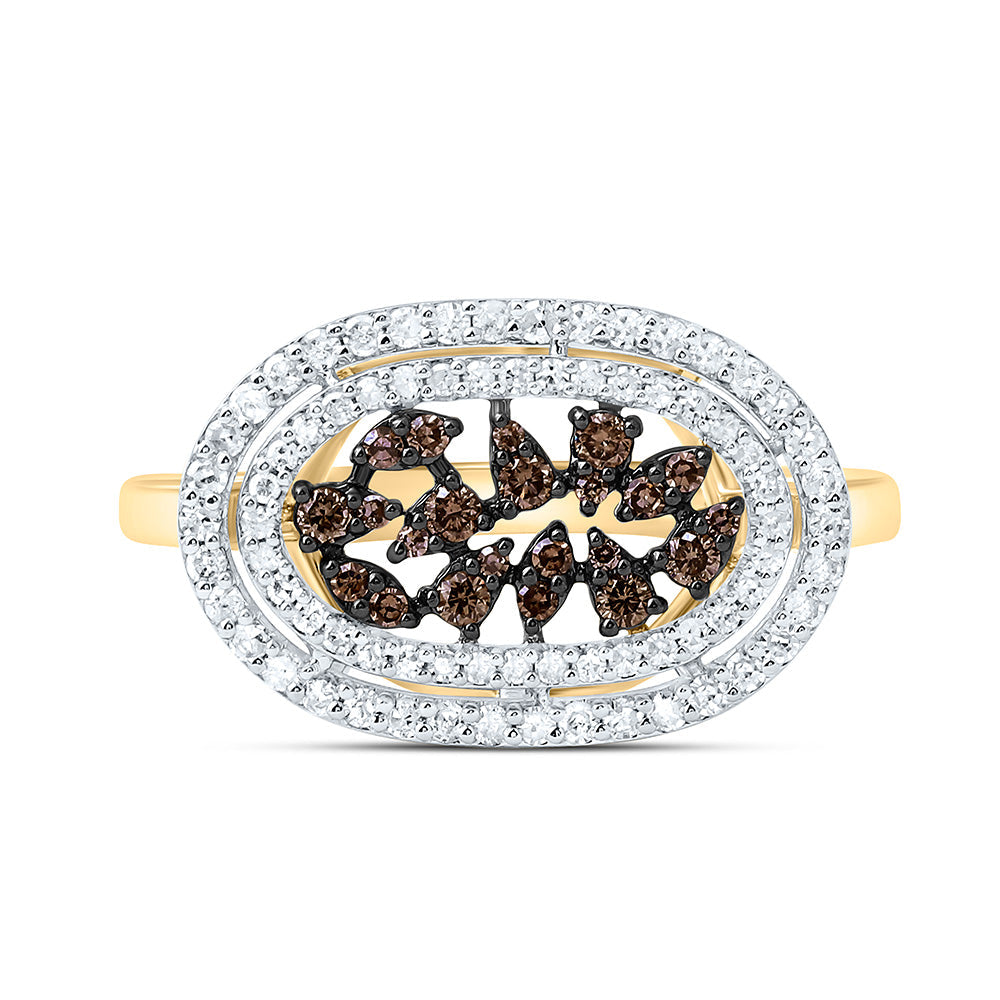 3/8CTW-NAT DIA P1 GIFT COGNAC NATURAL RING Daisy Joyeria