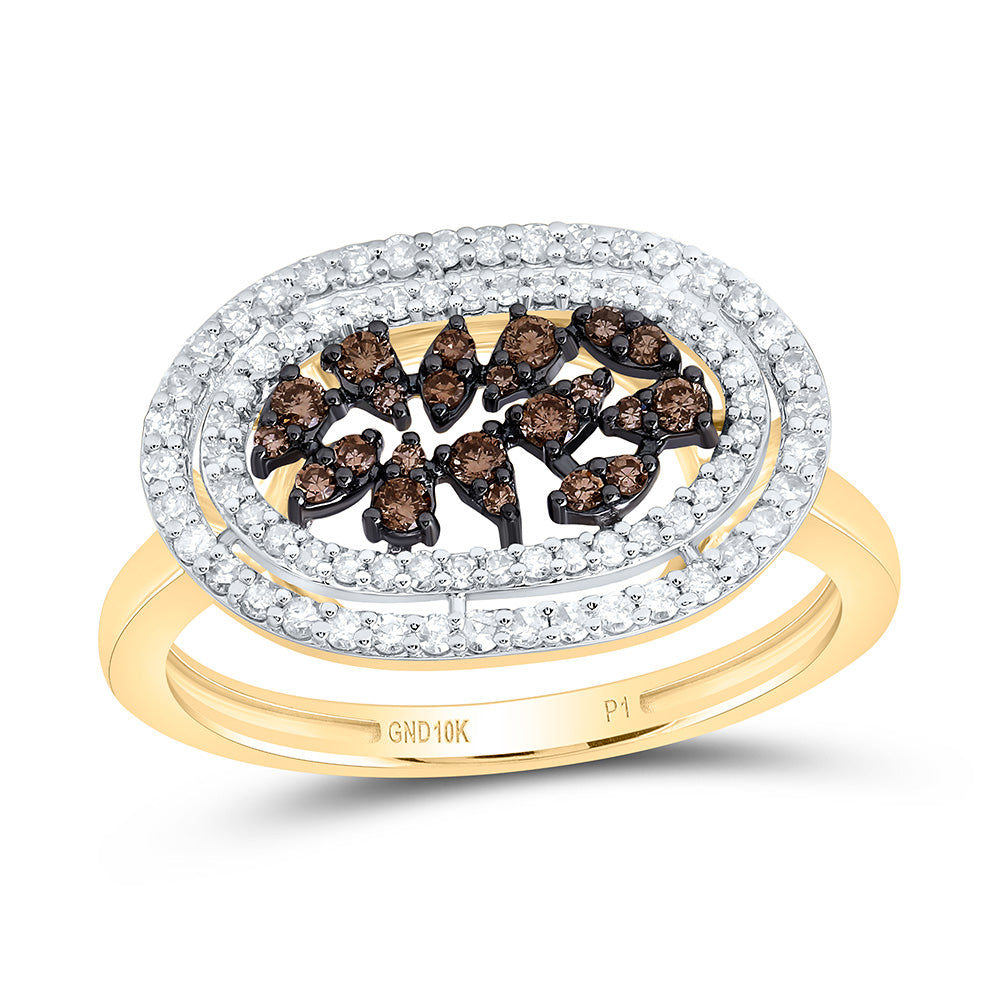 3/8CTW-NAT DIA P1 GIFT COGNAC NATURAL RING Daisy Joyeria