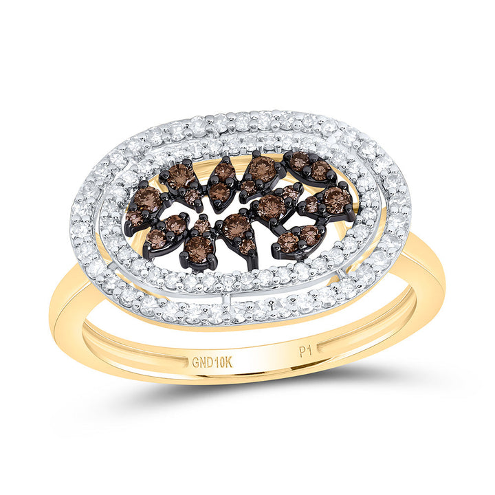 3/8CTW-NAT DIA P1 GIFT COGNAC NATURAL RING Daisy Joyeria