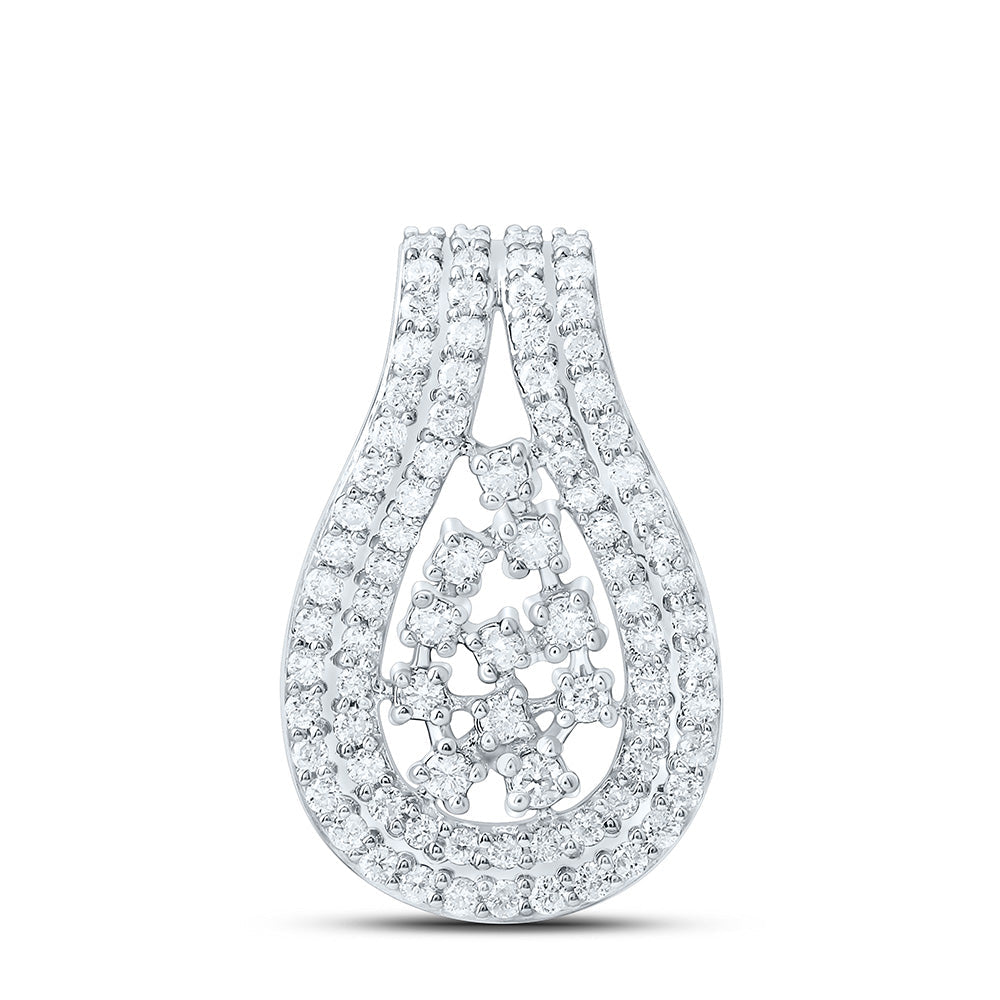 1/4CTW-NAT DIA CN FASHION  PENDANT Daisy Joyeria