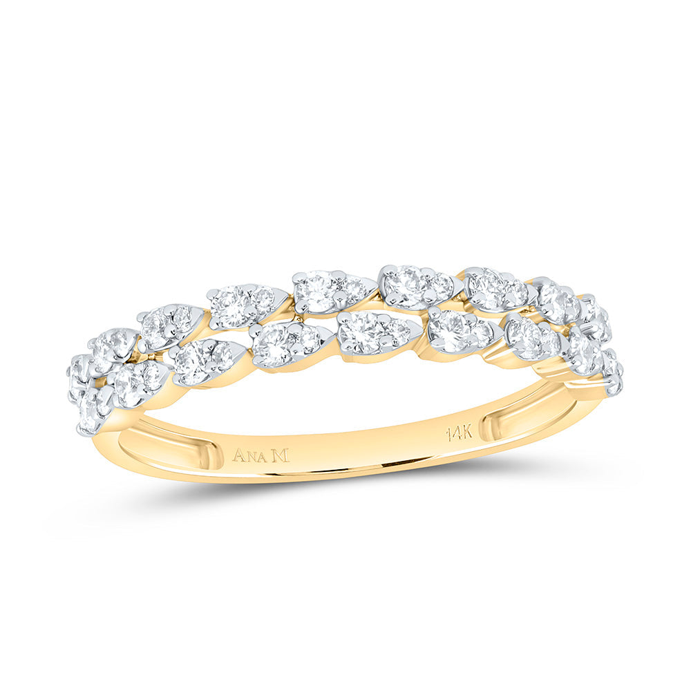 3/8CTW-NAT DIA ANA M FASHION PEAR RING Daisy Joyeria