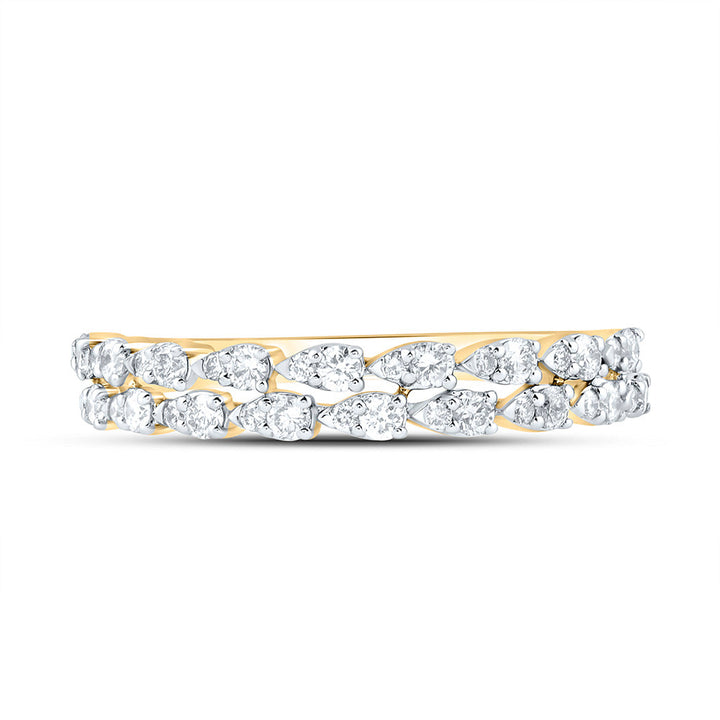 3/8CTW-NAT DIA ANA M FASHION PEAR RING Daisy Joyeria