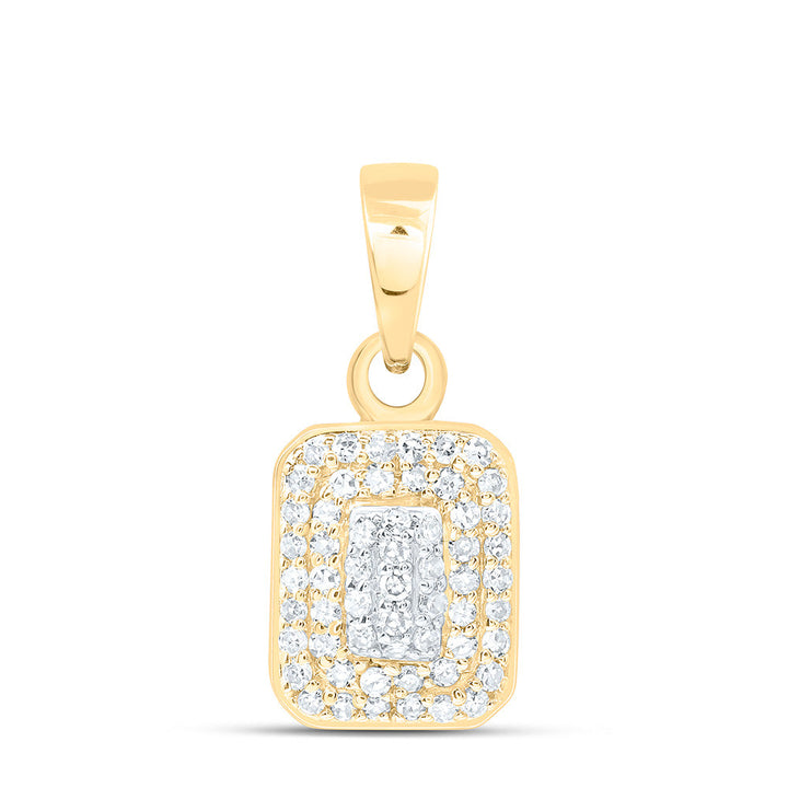 1/6CTW-NAT DIA NK FASHION EMERALD PENDANT Daisy Joyeria
