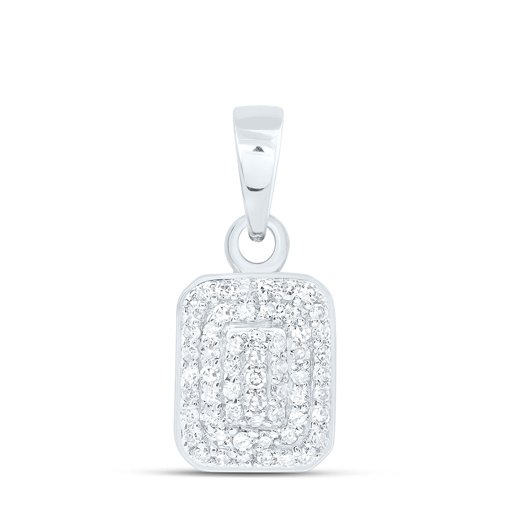 1/6CTW-NAT DIA NK FASHION EMERALD PENDANT Daisy Joyeria