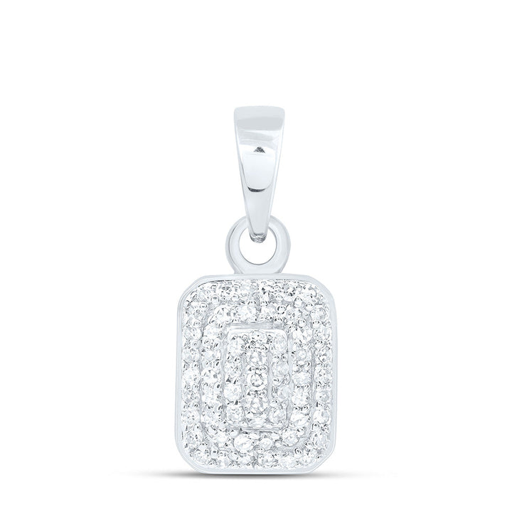 1/6CTW-NAT DIA NK FASHION EMERALD PENDANT Daisy Joyeria