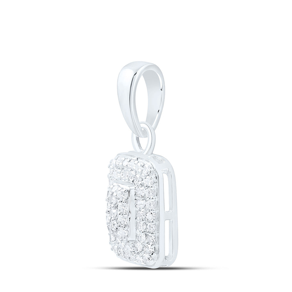 1/6CTW-NAT DIA NK FASHION EMERALD PENDANT Daisy Joyeria