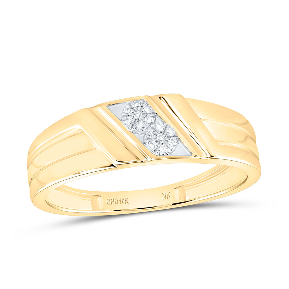 1/20CTW-NAT DIA NK GIFT MENS BAND Daisy Joyeria