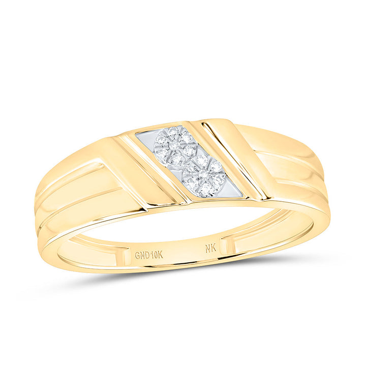 1/20CTW-NAT DIA NK GIFT MENS BAND Daisy Joyeria