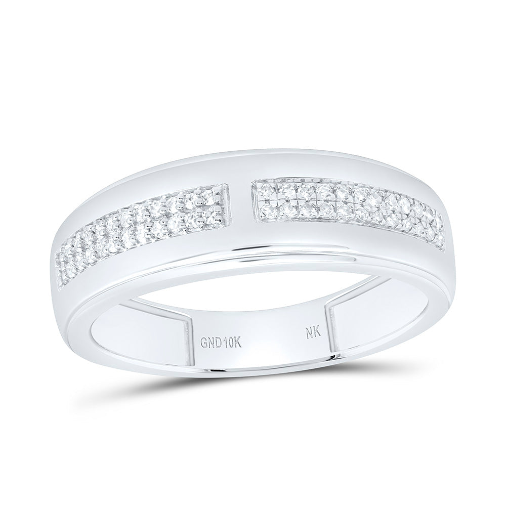 1/5CTW-NAT DIA NK MENS BAND Daisy Joyeria