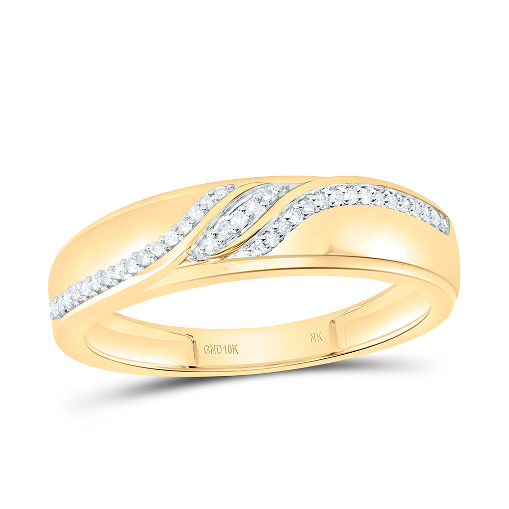 1/8CTW-NAT DIA NK MENS BAND Daisy Joyeria
