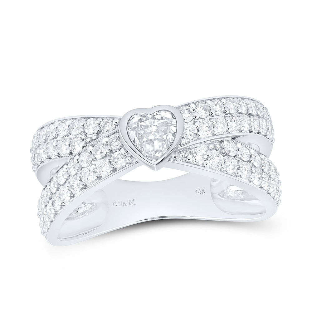 1CTW-NAT DIA ANA M 1/3CT-CHT FASHION HEART RING Daisy Joyeria