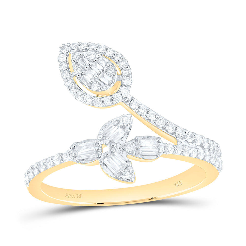 3/8CTW-NAT DIA ANA M FASHION PEAR RING Daisy Joyeria