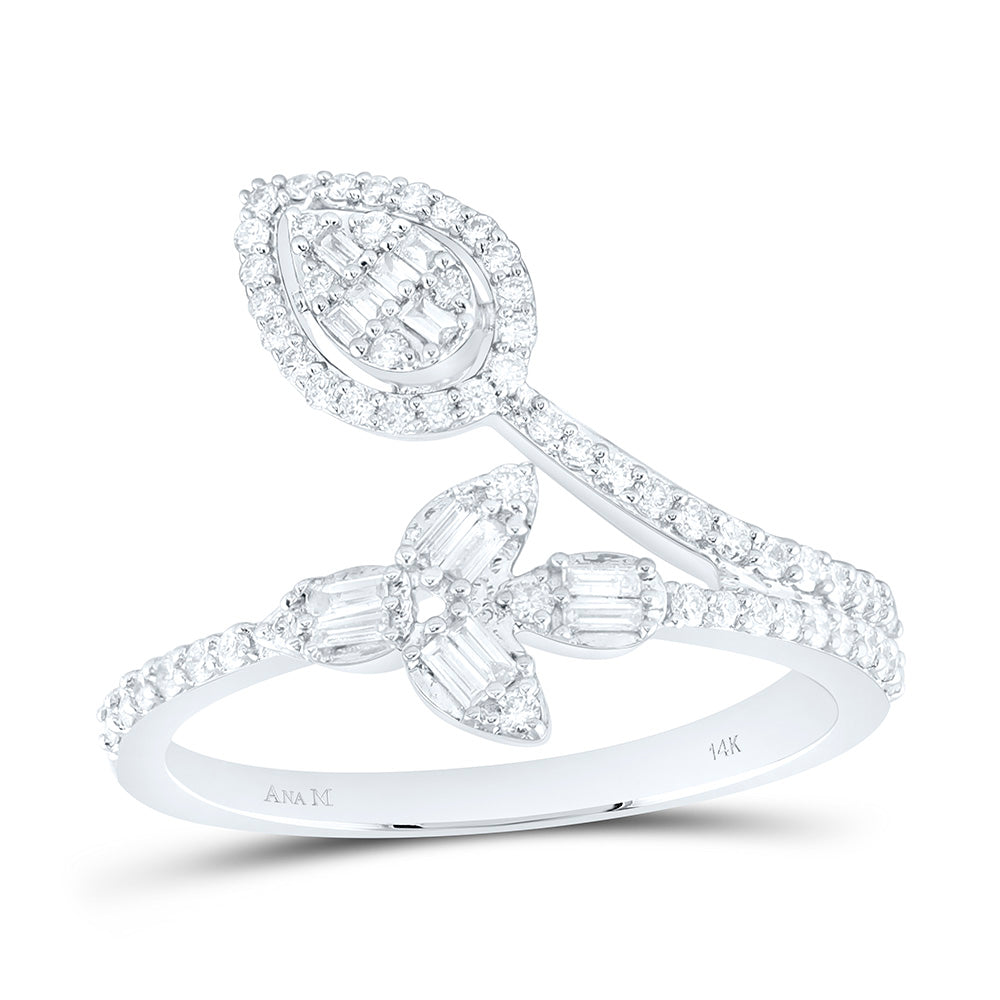3/8CTW-NAT DIA ANA M FASHION PEAR RING Daisy Joyeria
