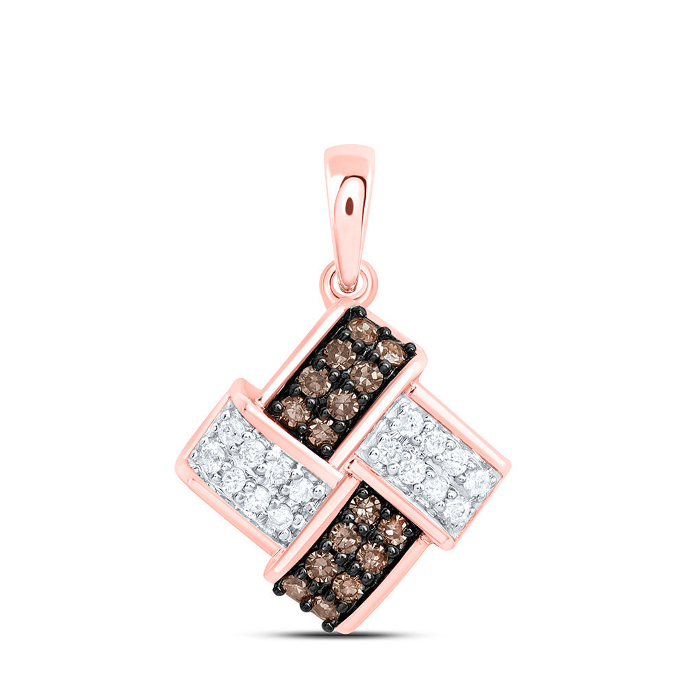 1/6CTW-NAT DIA CN FASHION COGNAC NATURAL PENDANT Daisy Joyeria