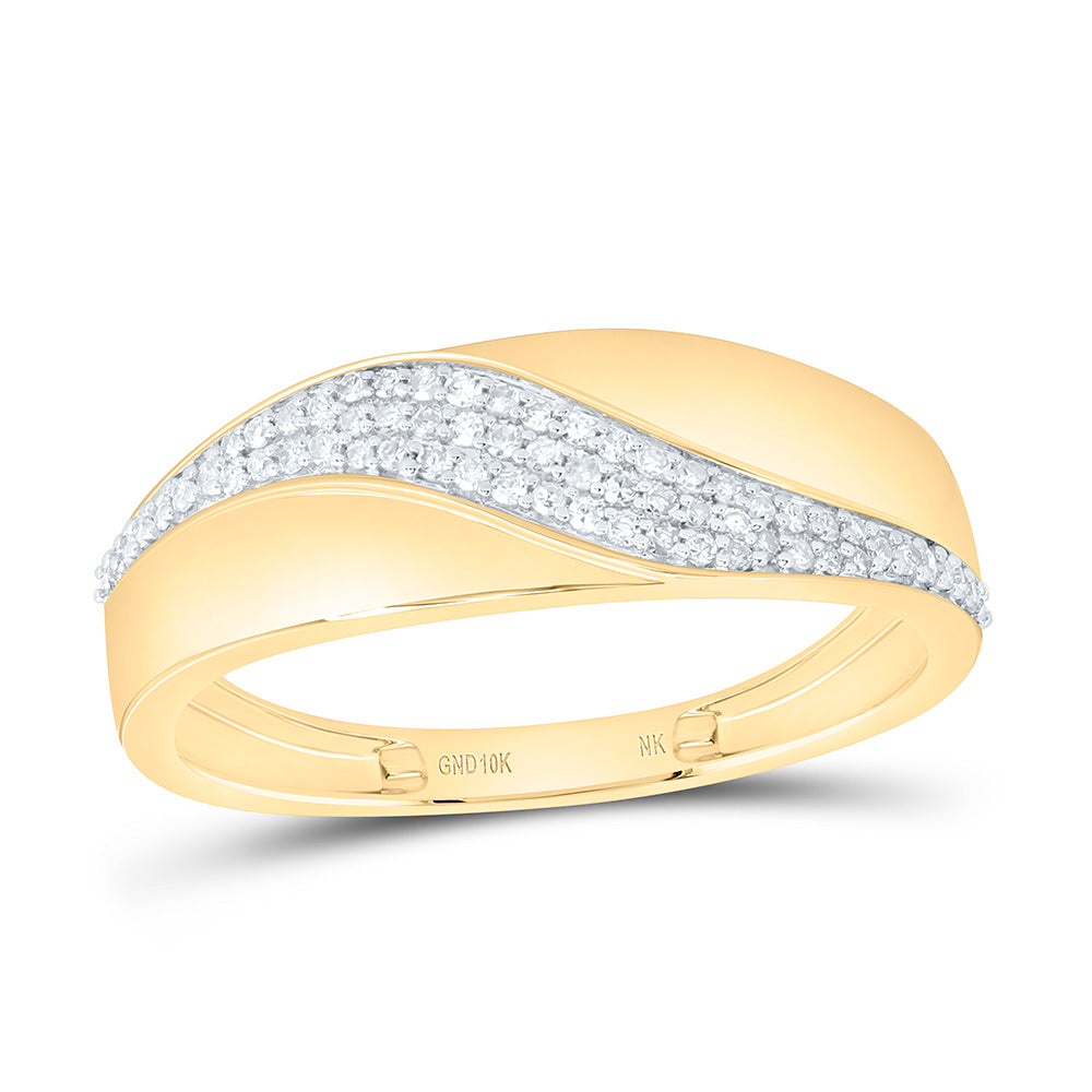 1/4CTW-NAT DIA NK MENS BAND Daisy Joyeria
