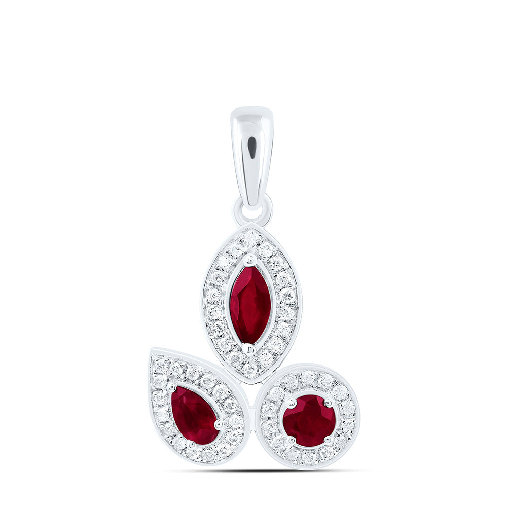1/8CTW-NAT DIA ANA M 3/8CT-RD-RU, MQ-RU, PS-RU NAT GEM PENDANT Daisy Joyeria