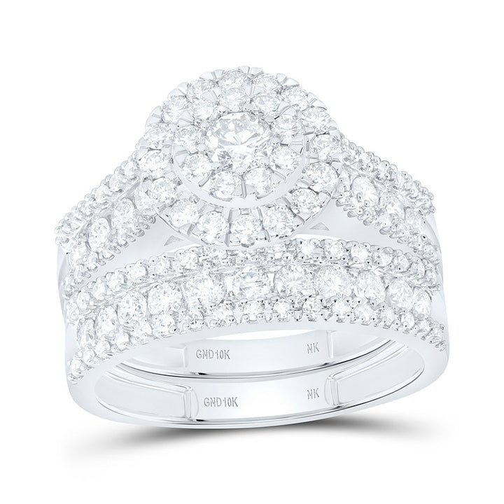 2 1/4CTW-NAT DIA NK ROUND TRIO SET Daisy Joyeria