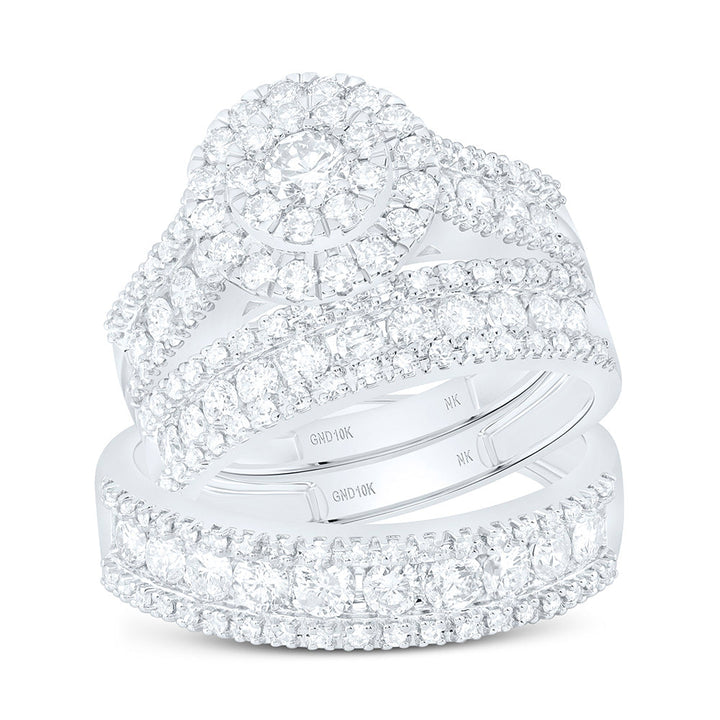 2 1/4CTW-NAT DIA NK ROUND TRIO SET Daisy Joyeria