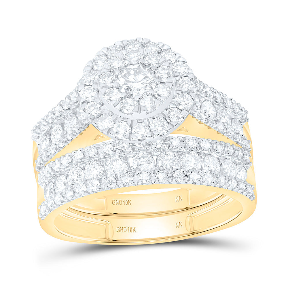2 1/4CTW-NAT DIA NK ROUND TRIO SET Daisy Joyeria