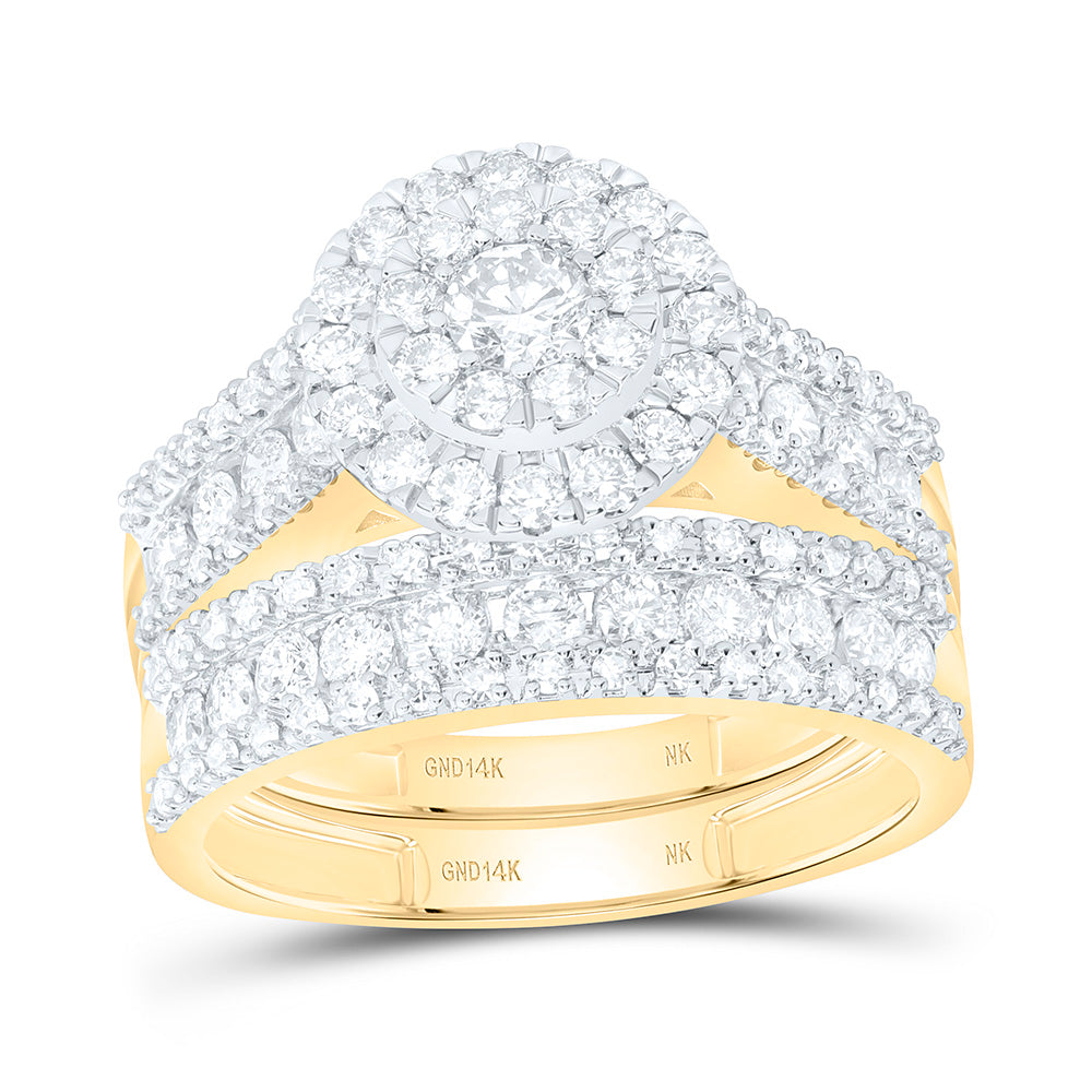 2 1/4CTW-NAT DIA NK ROUND TRIO SET Daisy Joyeria