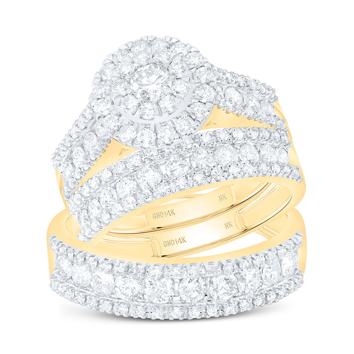 2 1/4CTW-NAT DIA NK ROUND TRIO SET Daisy Joyeria