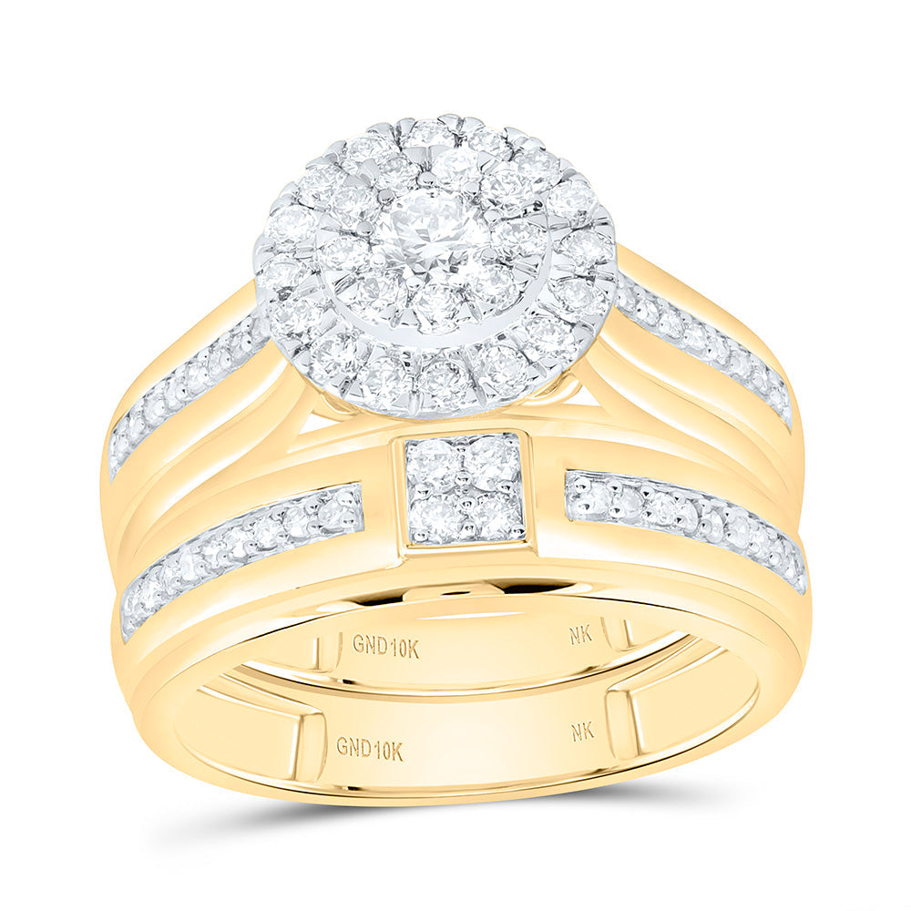 1CTW-NAT DIA NK ROUND TRIO SET Daisy Joyeria