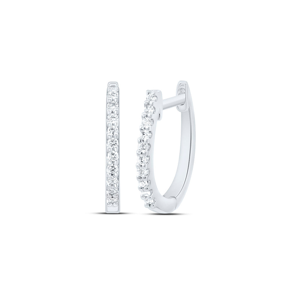 1/12CTW-NAT DIA ANA M ELITE FASHION HOOPS EARRING Daisy Joyeria