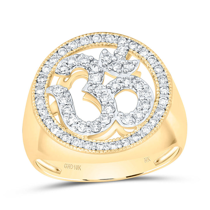 5/8CTW-NAT DIA NK OM MENS RING Daisy Joyeria