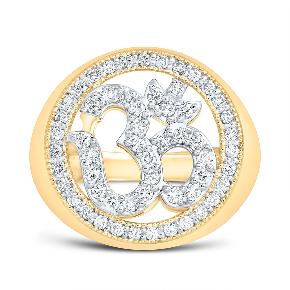 5/8CTW-NAT DIA NK OM MENS RING Daisy Joyeria