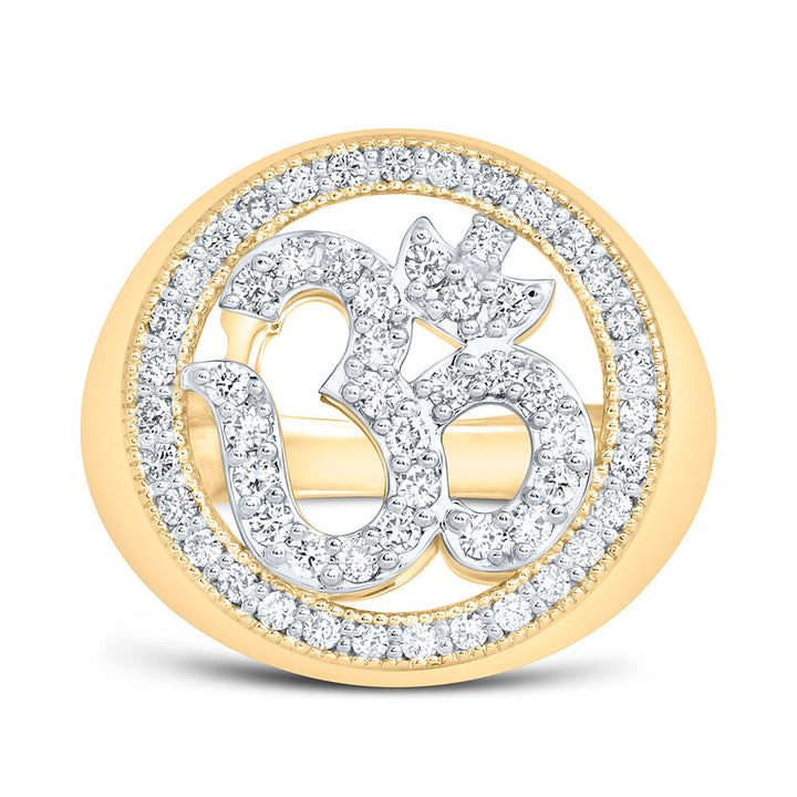 5/8CTW-NAT DIA NK OM MENS RING Daisy Joyeria