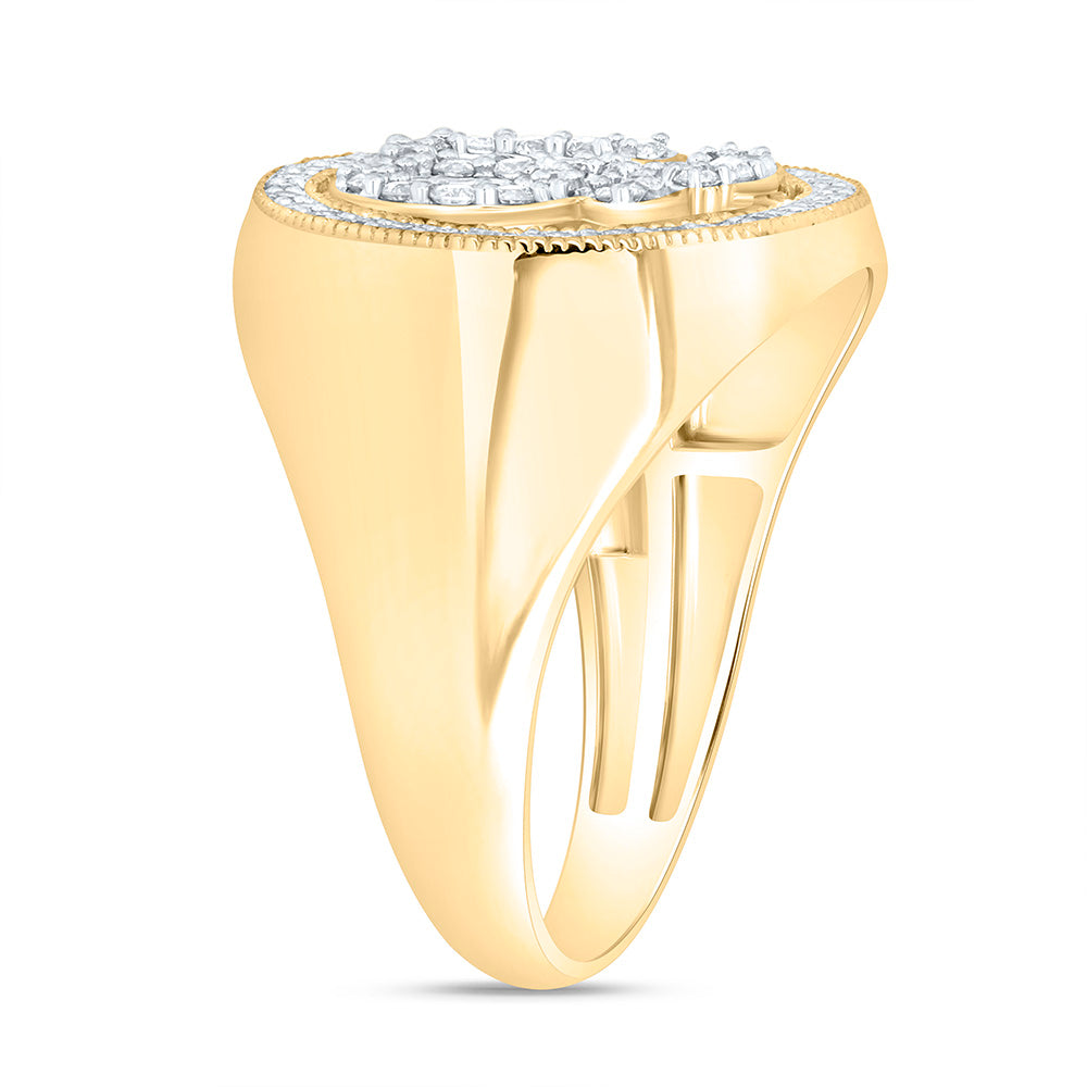 5/8CTW-NAT DIA NK OM MENS RING Daisy Joyeria