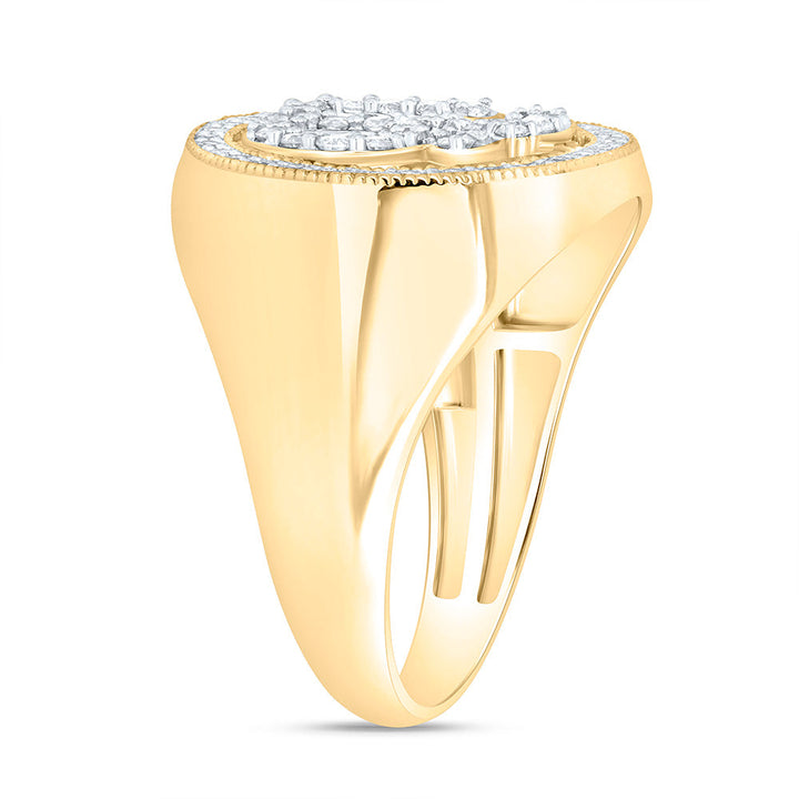 5/8CTW-NAT DIA NK OM MENS RING Daisy Joyeria