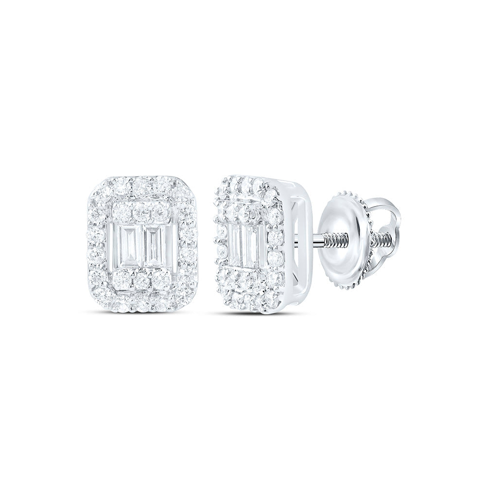 1/4CTW-NAT DIA ANA M FASHION EMERALD EARRING Daisy Joyeria