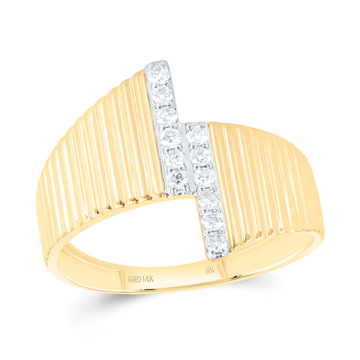 1/6CTW-NAT DIA NK FASHION RING Daisy Joyeria