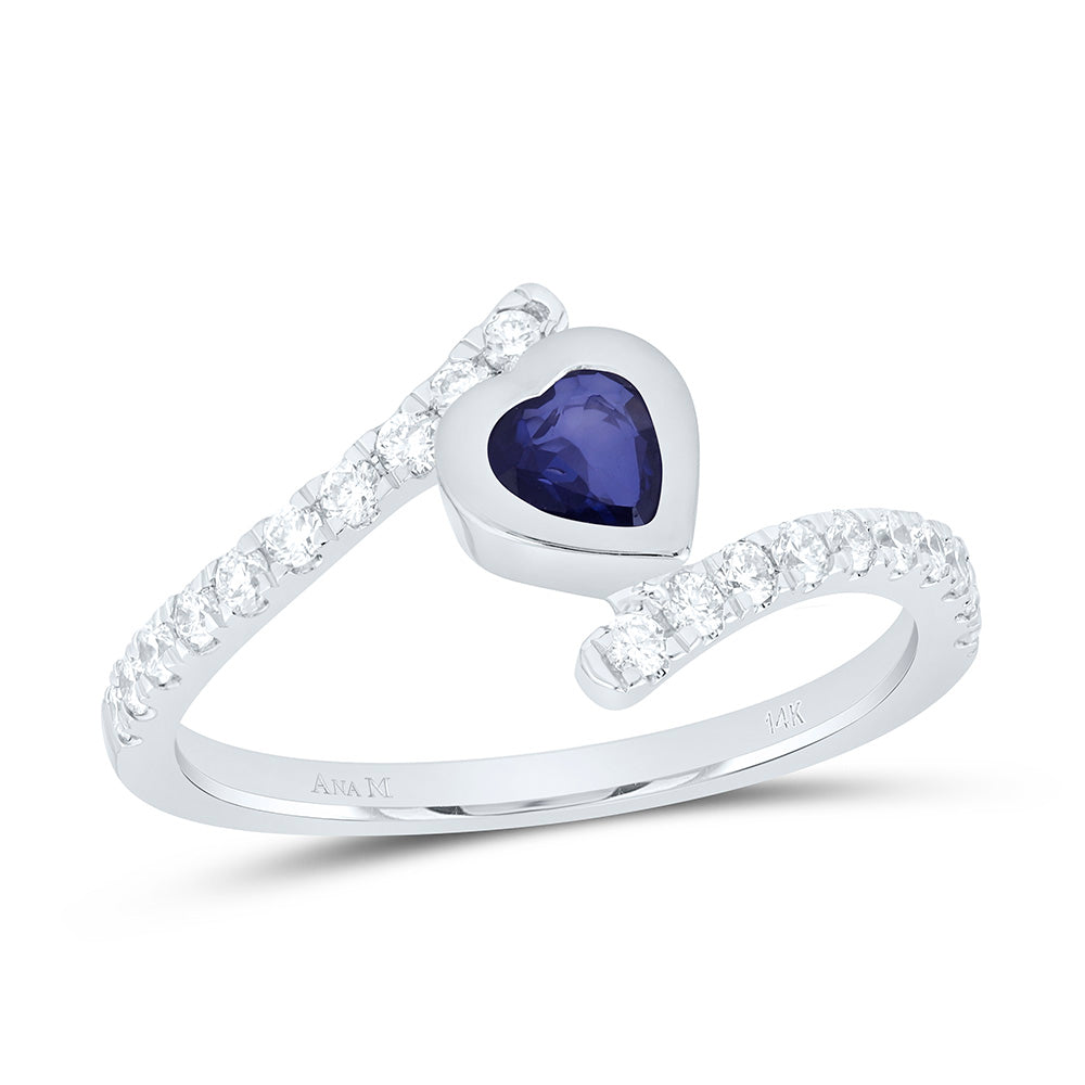 1/3CTW-NAT DIA ANA M 5MM HT-BS NAT GEM HEART RING Daisy Joyeria