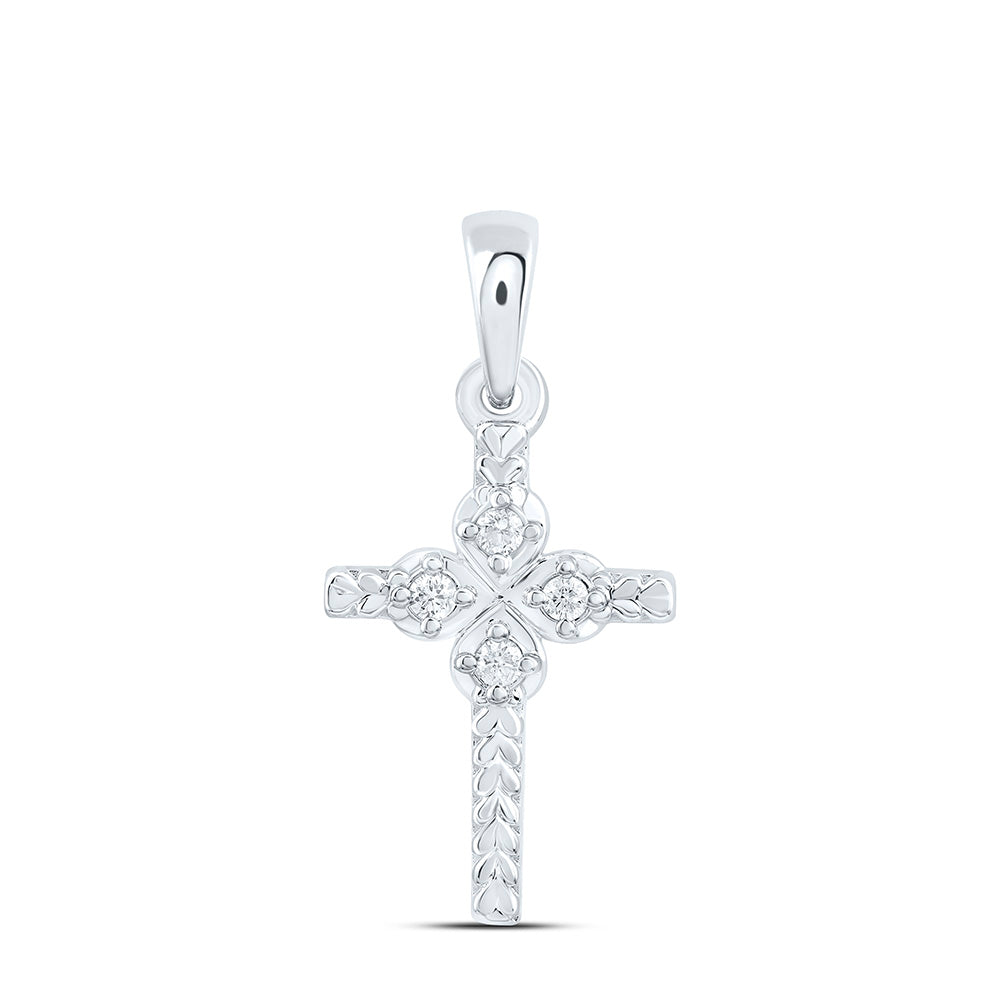 1/20CTW-NAT DIA CN GIFT CROSS PENDANT Daisy Joyeria