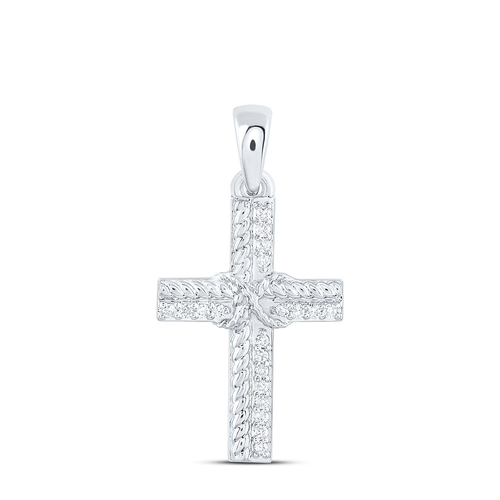 1/12CTW-NAT DIA CN GIFT CROSS PENDANT Daisy Joyeria