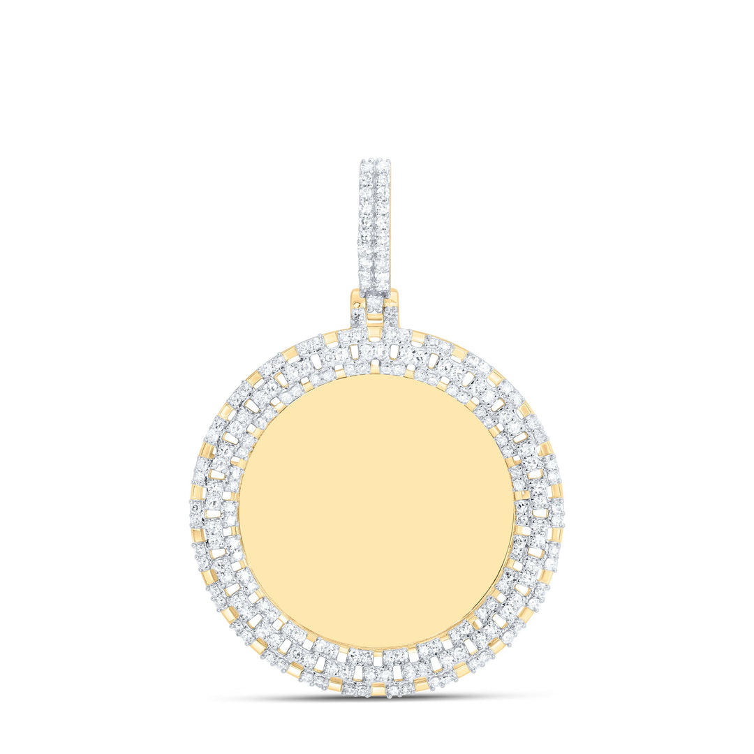 5/8CTW-NAT DIA NK ROUND MEMORY MENS CHARM Daisy Joyeria