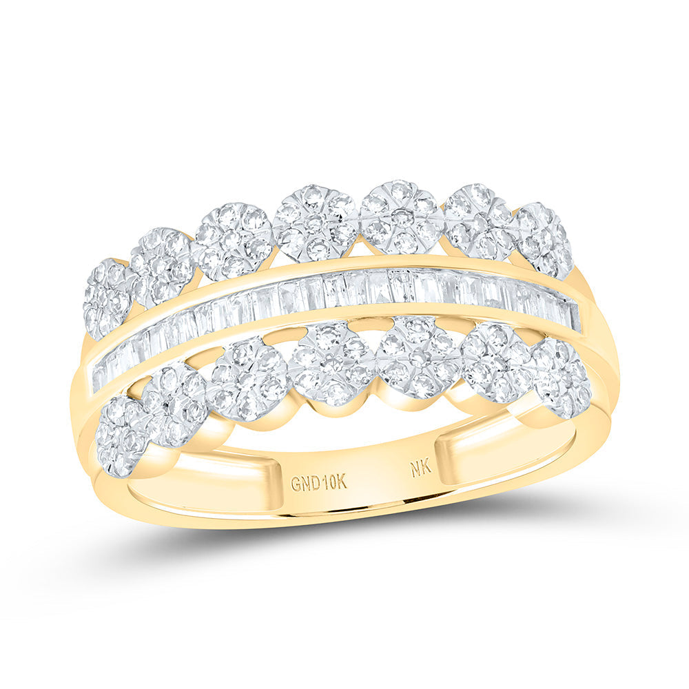 1/2CTW-NAT DIA NK FASHION RING Daisy Joyeria
