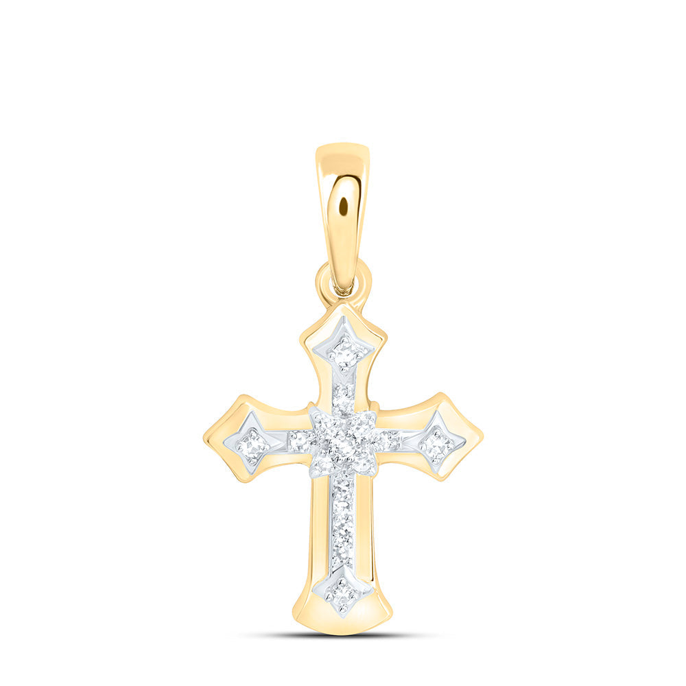 1/20CTW-NAT DIA NK GIFT CROSS PENDANT Daisy Joyeria