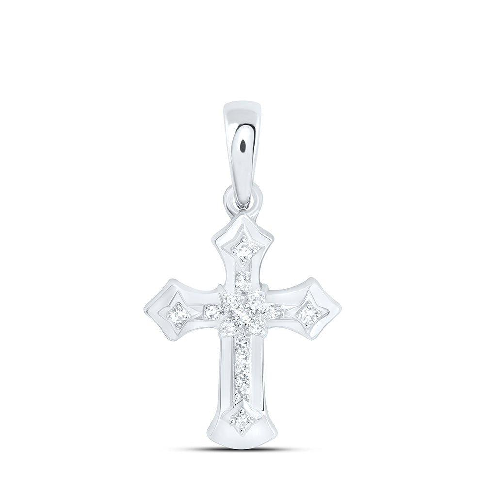 1/20CTW-NAT DIA NK GIFT CROSS PENDANT Daisy Joyeria