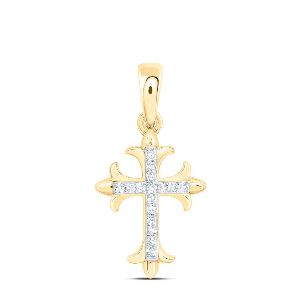 1/20CTW-NAT DIA NK GIFT CROSS PENDANT Daisy Joyeria