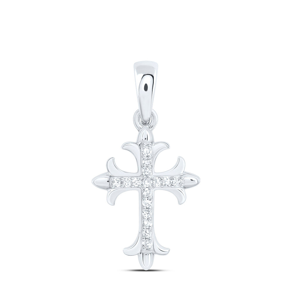 1/20CTW-NAT DIA NK GIFT CROSS PENDANT Daisy Joyeria