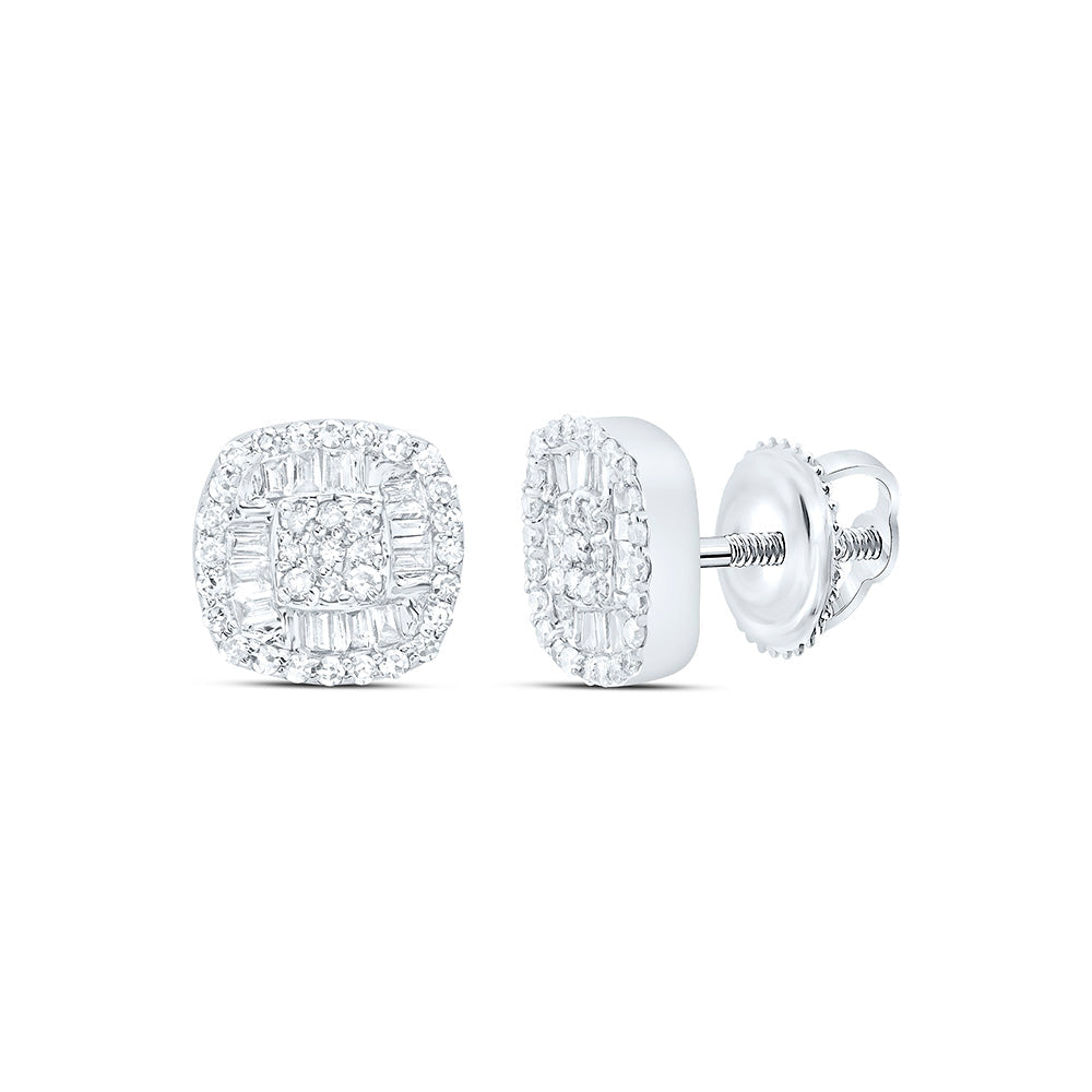 1/3CTW-NAT DIA NK FASHION CUSHION EARRING Daisy Joyeria