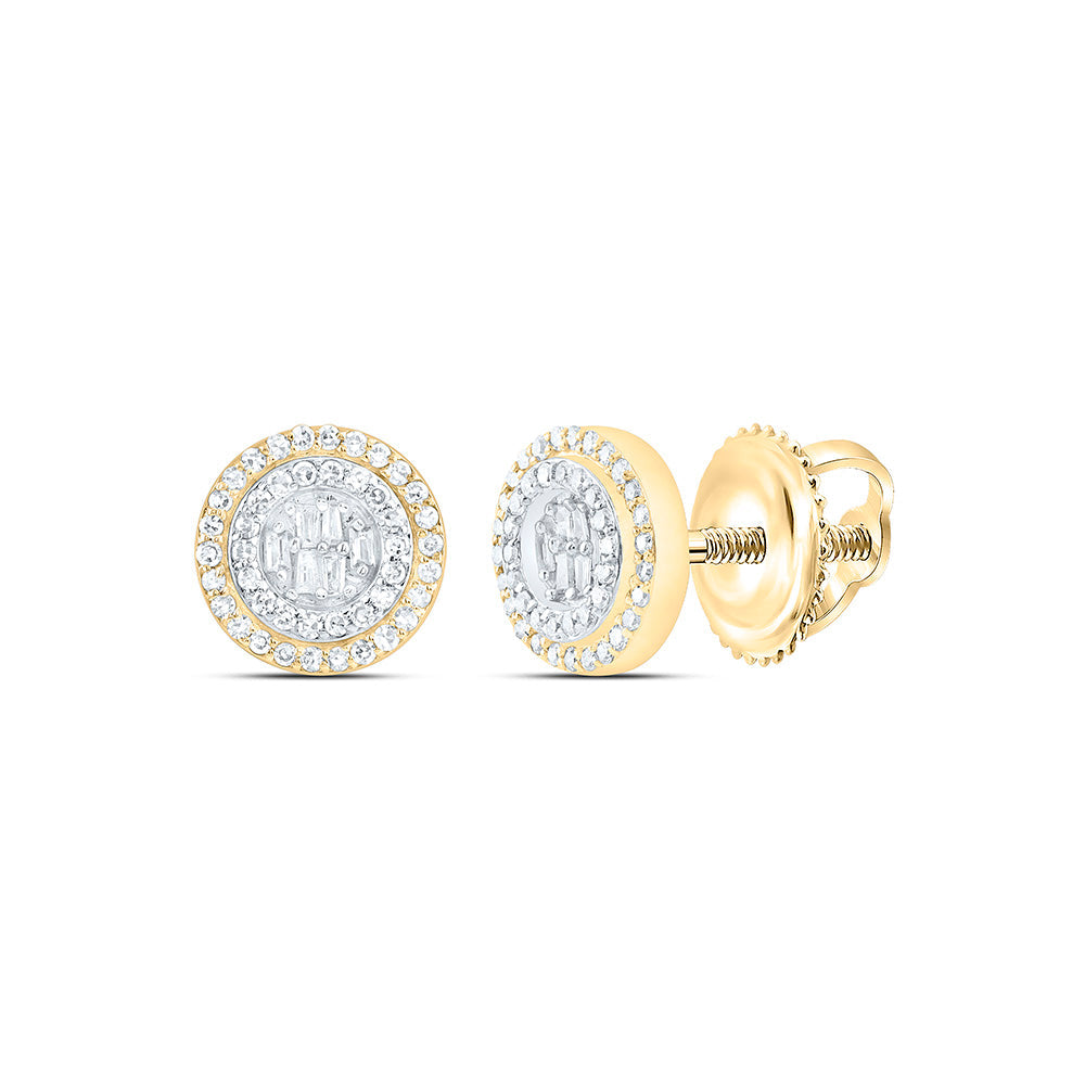 1/3CTW-NAT DIA NK FASHION ROUND EARRING Daisy Joyeria