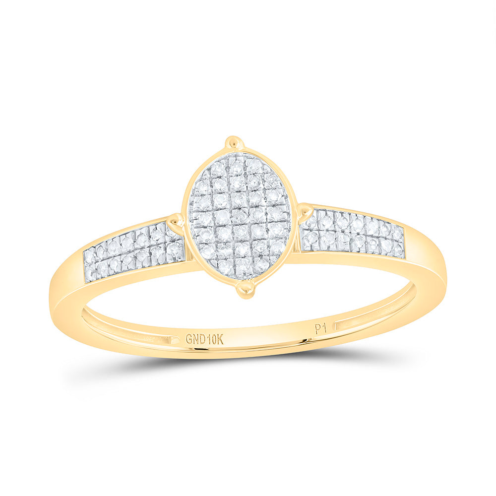 1/8CTW-NAT DIA P1 GIFT OVAL RING Daisy Joyeria