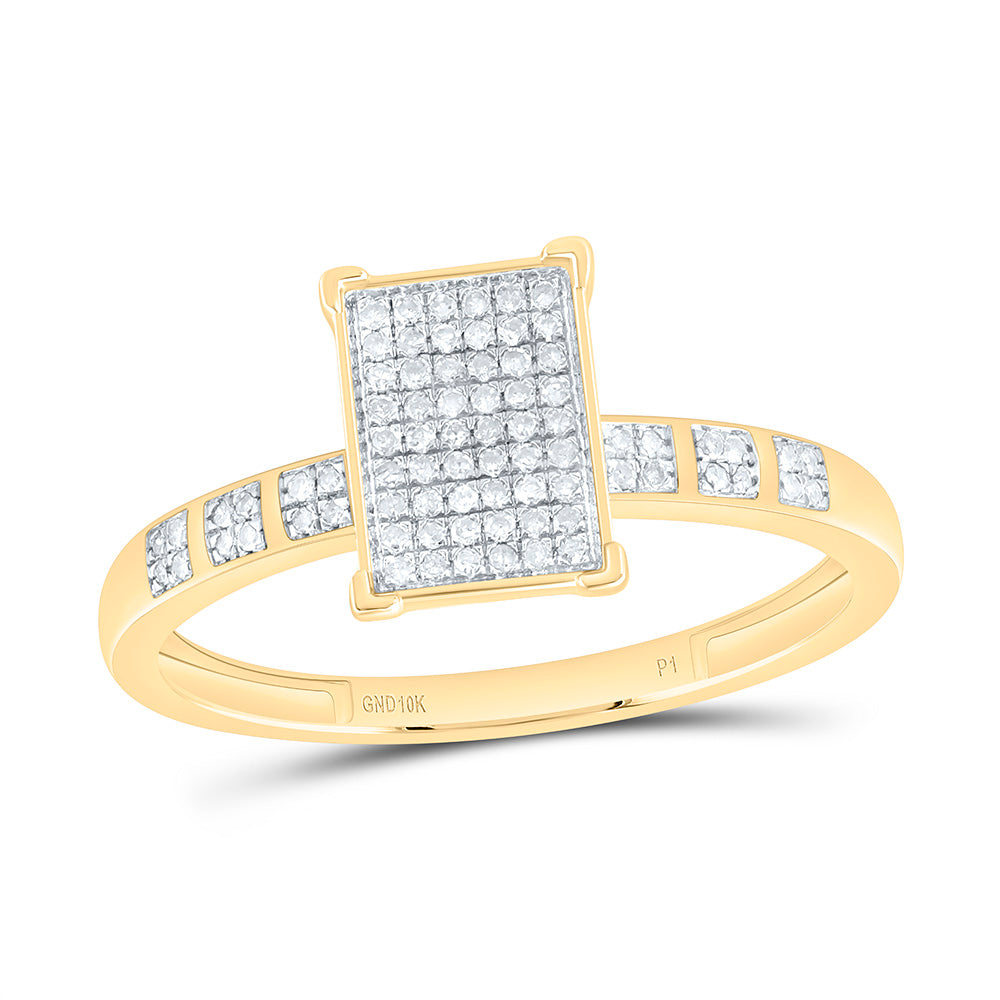 1/6CTW-NAT DIA P1 GIFT EMERALD RING Daisy Joyeria