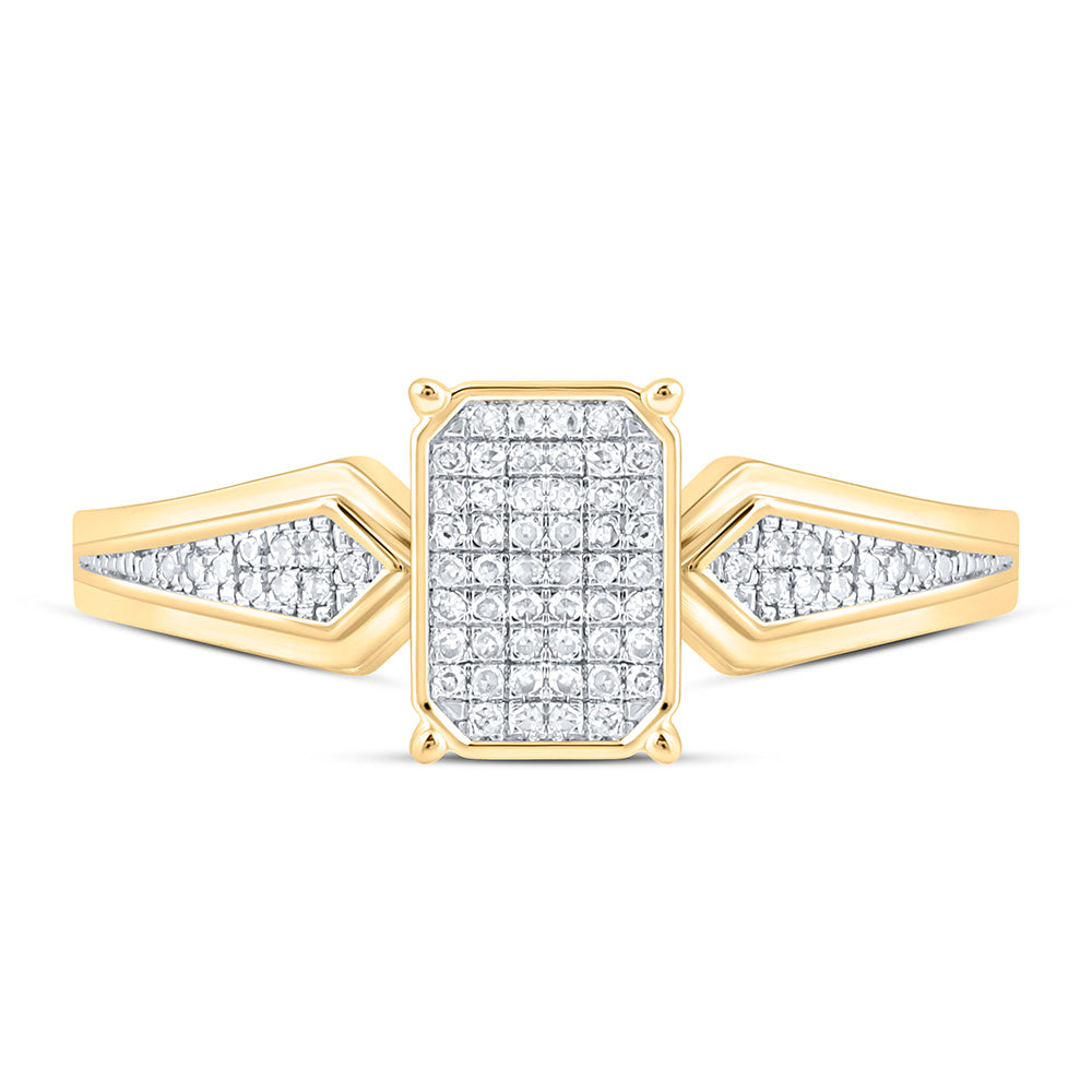 1/6CTW-NAT DIA P1 GIFT EMERALD RING Daisy Joyeria